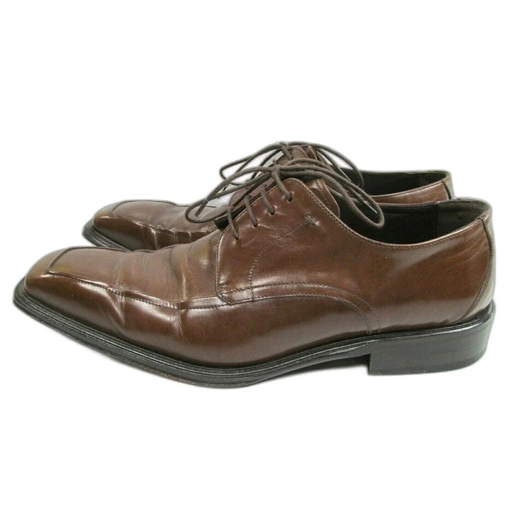 Massimo Dutti Brown Apron Toe Derby Shoes Size US 9 EUR 43